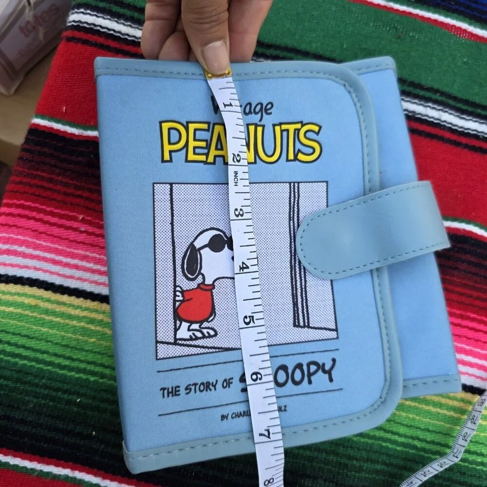 Peanuts Snoopy Nylon Organizer Blue Vintage